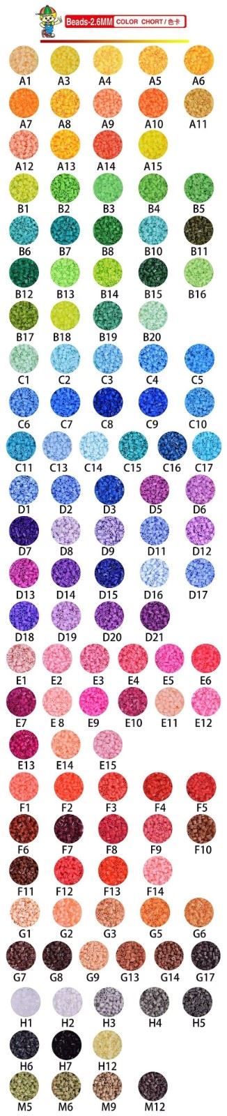 Single Color 2.6mm Fuse Beads Pack price